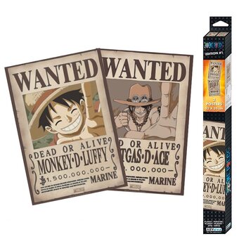 Gift set One Piece - Wanted Luffy & Ace