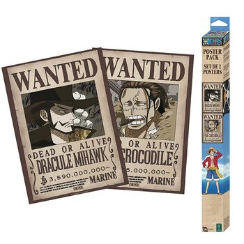 Gift set One Piece - Wanted Mihawk & Crocodile