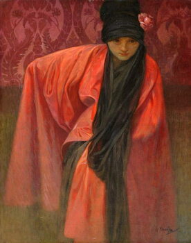 Принти на полотні Girl in Red