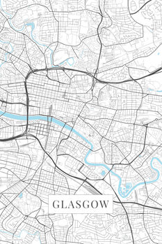 Принти на полотні Glasgow white