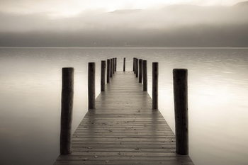 Glass Art Landing Jetty - Mist