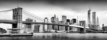 Glass Art New York - Brooklyn Bridge and Manhattan