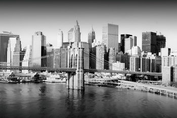 Glass Art New York - City Black and White