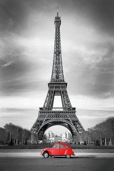 Glass Art Paris - Red Car
