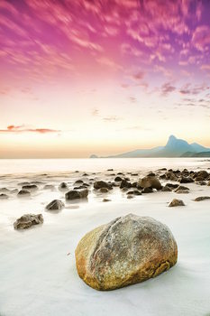 Glass Art Pink World - Pink Beach