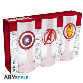 Marvel - Avengers, Captain America & Iron Man Glass