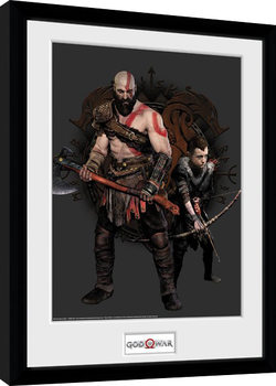 Framed poster God Of War - Kratos and Atreus
