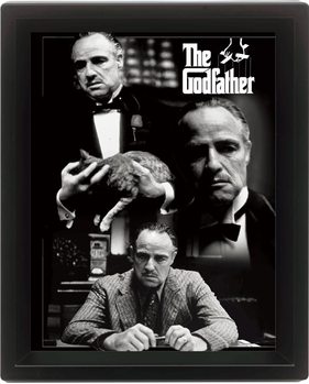 Πλαισιωμένη 3D αφίσα GODFATHER - montage