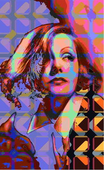 Принти на полотні Greta Garbo