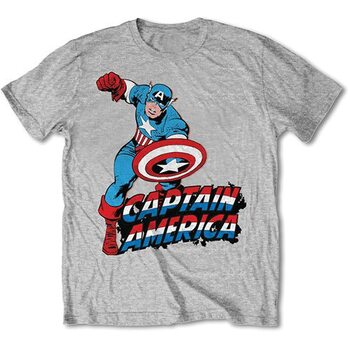 T-paita Grey - Marvel - Simple Captain America