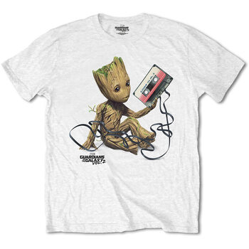 T-paita Guardians of the Galaxy - Groot With Tape White