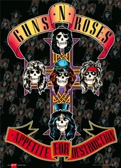 3D Αφίσα Guns n Roses - appetite