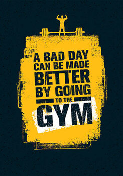 Наклейка Gym Workout Motivation Quote