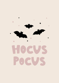 Sticker Halloween card with festive elements