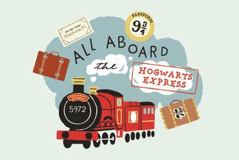 Canvas Print Harry Potter - All aboard