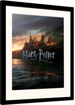 Kehystetty juliste Harry Potter - Burning Hogwarts