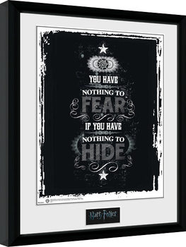 Poster emoldurado Harry Potter - Fear