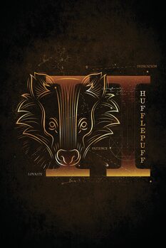 Принти на полотні Harry Potter - Hufflepuff Initial