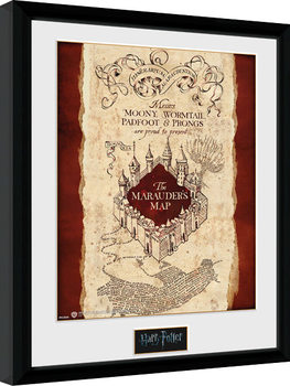 Poster emoldurado Harry Potter - Marauder's Map
