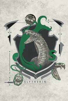 Canvas-taulu Harry Potter - Slytherin Crest