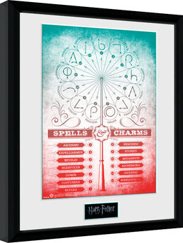 Framed poster Harry Potter - Spells and Charms