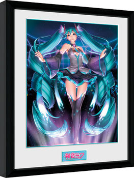 Framed poster Hatsune Miku - Projection