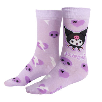 Čarape Hello Kitty - Kuromi Purple