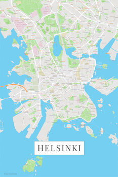 Принти на полотні Helsinki color