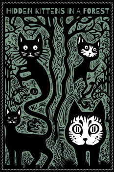 Μπλουζάκι Hidden kittens in a forest