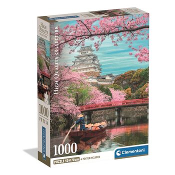 Palapeli Himeji Castle in Spring