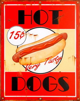 Art Print Hot Dogs