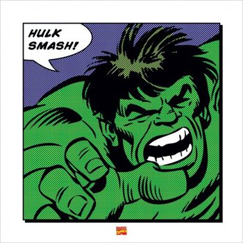 Художествен печат Hulk - Smash