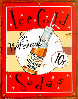 Art Print Ice Cold Sodas