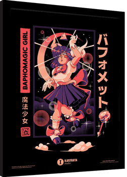 Κορνιζαρισμένη αφίσα Ilustrata - Baphomet Girl