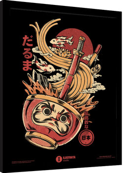 Framed poster Ilustrata - Darumas Ramen