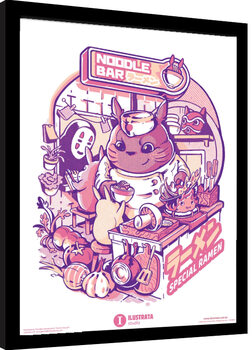 Uokvireni poster Ilustrata - My Neighbour Noodle Bar