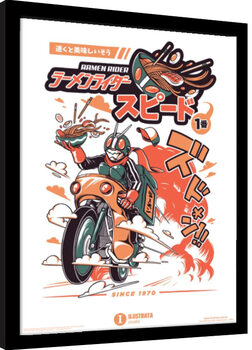 Framed poster Ilustrata - Ramen Rider