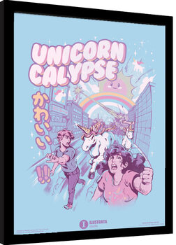 Uokvireni poster Ilustrata - Unicorncalypse