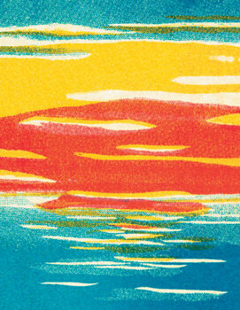 Αυτοκόλλητο Island abstraction