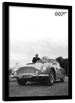 Κορνιζαρισμένη αφίσα JAMES BOND 007 - connery b+w