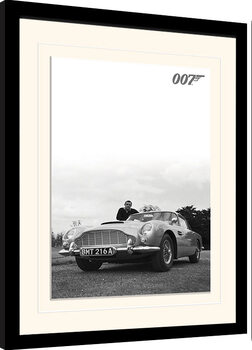 Poster emoldurado James Bond - Connery B+W