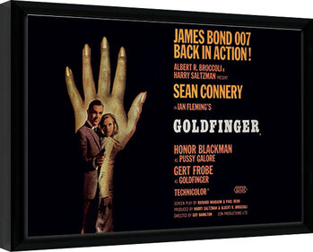 Poster emoldurado James Bond - Goldfinger - One Sheet