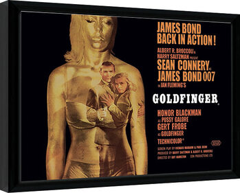 Poster emoldurado James Bond - Goldfinger - Projection
