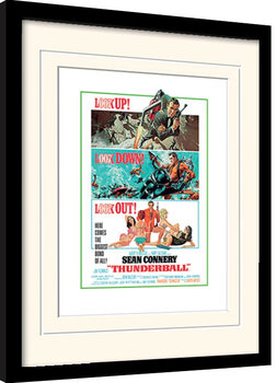 Poster emoldurado James Bond - Thunderball Look Out