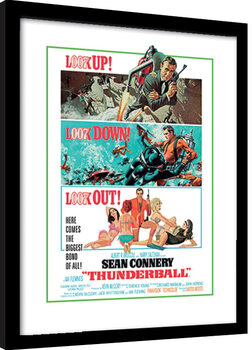 Poster emoldurado James Bond - Thunderball Look Out