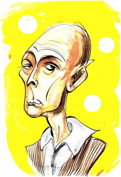 Canvas Print Jasper Carrott - caricature