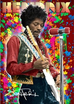 3D Αφίσα JIMI HENDRIX - colour