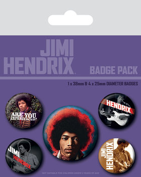 Σετ κονκάρδες Jimi Hendrix - Experience