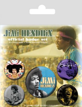 Σετ κονκάρδες Jimi Hendrix