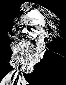 Sticker Johannes Brahms, German composer